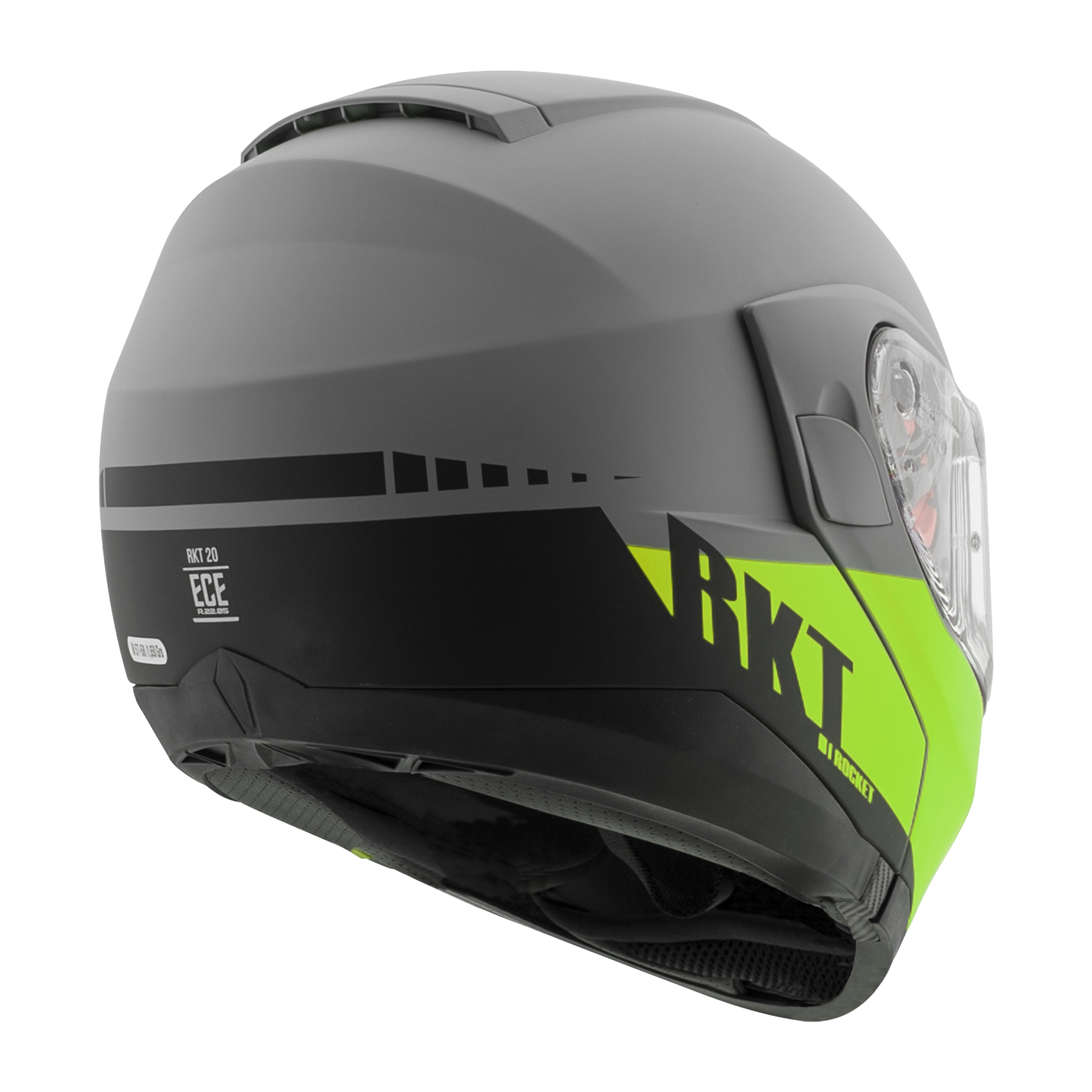 Foto 3 | Casco Abatible Rkt 20 Sonic Neón + Mica Iridium