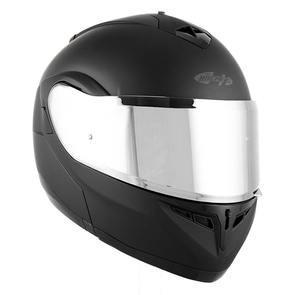 Foto 4 pulgar | Casco Abatible Joe Rocket Rkt 20 Ion Silver Negro + Mica Espejo