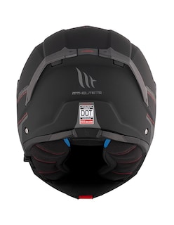 Foto 4 | Casco Abatible Para Moto Mt Helmets Atom 2 Negro Mate Dot