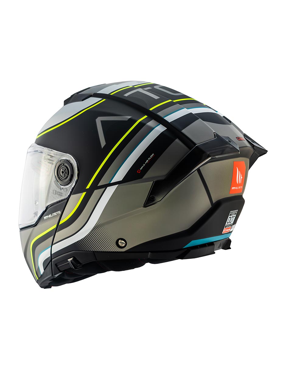 Foto 4 | Casco Abatible Mt Helmets Atom 2 Xenom B13 Gris Certificado