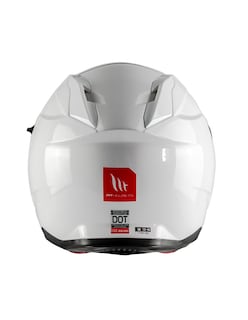 Foto 4 | Casco Abatible Mt Helmets Exodus Doble Certificación Blanco