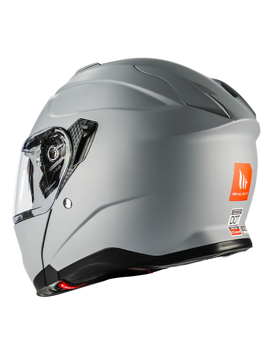 Foto 4 pulgar | Casco Abatible Mt Helmets Exodus Doble Certificación Gris