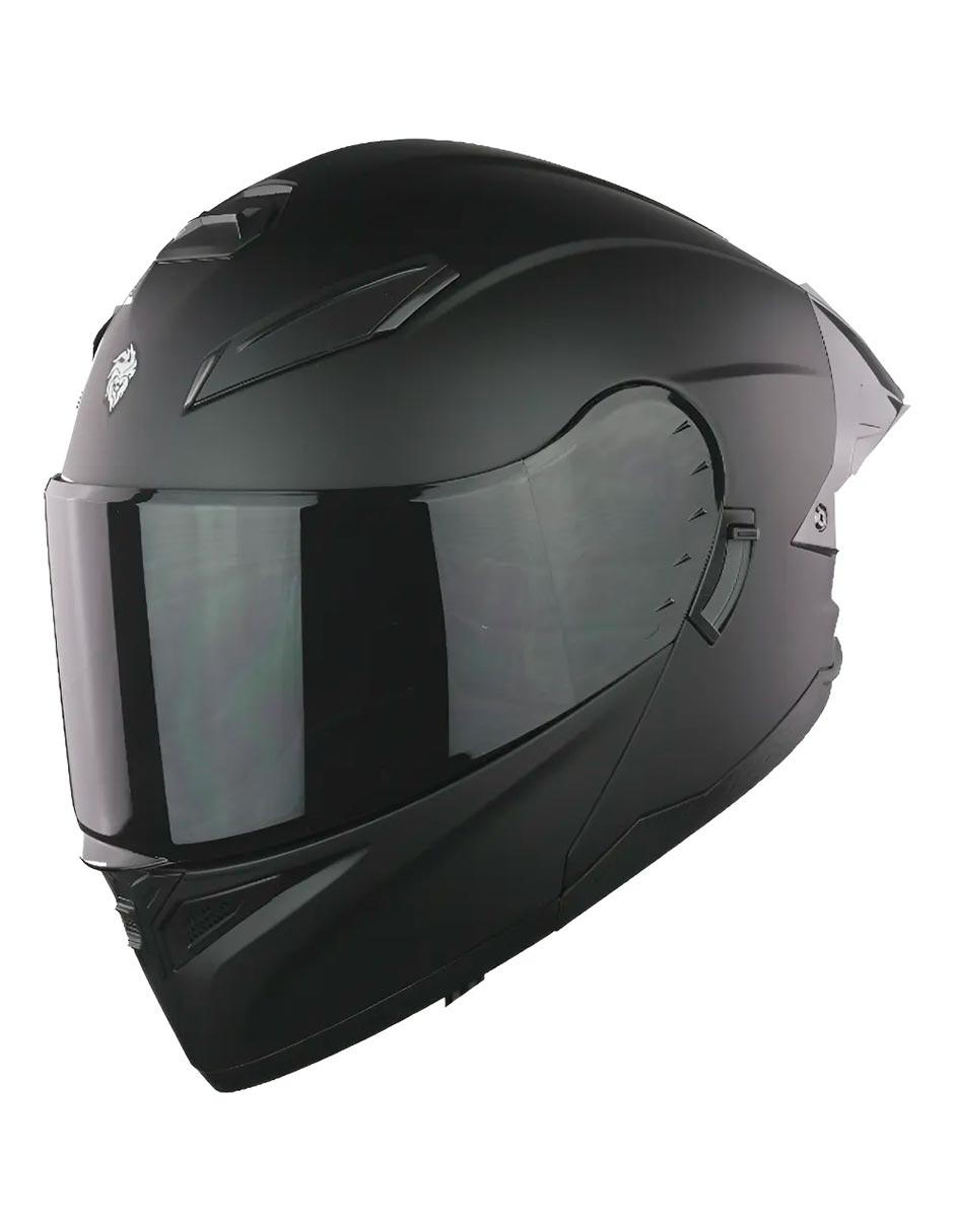 Foto 2 pulgar | Casco Abatible Kov Para Moto Stark Negro Mate Dot Alerón