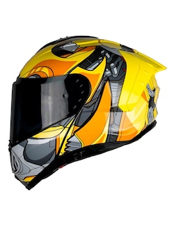 Foto 3 | Casco Abatible Para Moto Kov Snow Transformers Bumblebee