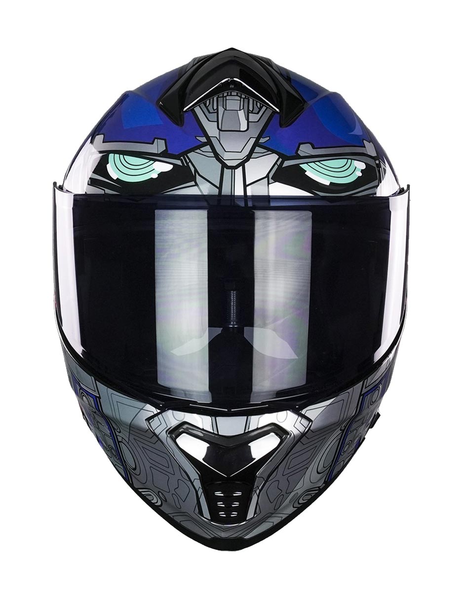 Foto 3 pulgar | Casco Abatible Kov Transformers Optimus Prime Dot Luz Led