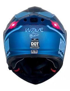 Foto 4 | Casco Kov Abatible Moto Thunder Waves Azul Con Luz Led Dot