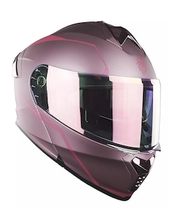 Foto 1 | Casco Kov Abatible Mujer Moto Thunder Rosa Mica Para Noche
