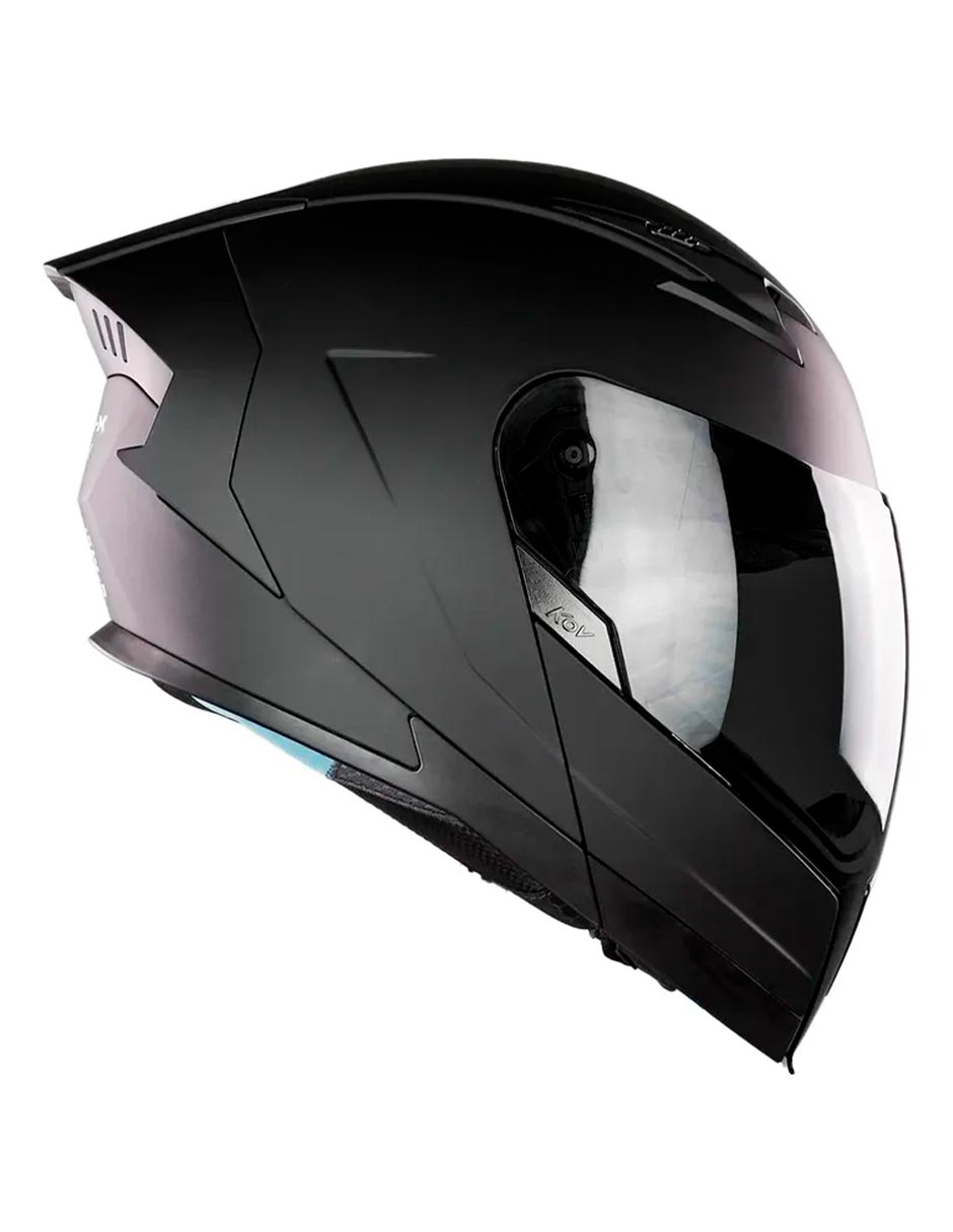 Foto 5 pulgar | Casco Abatible Para Moto Kov Latin Icon Negro Mate Ece2206