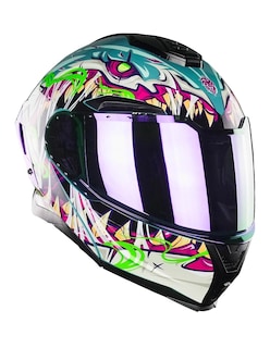 Foto 1 | Casco Abatible De Moto Kov Apolo Skualo Azul Cetificado Dot