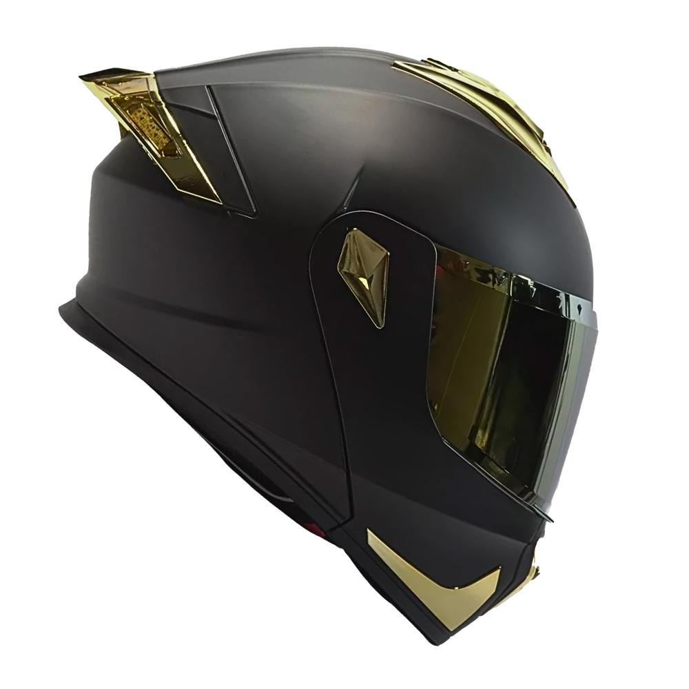 Foto 3 pulgar | Casco Moto Abatible Mate Certificado Fury Talla Xl Con Led
