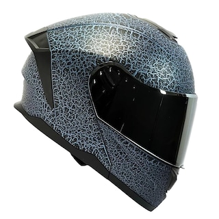 Foto 2 | Casco Moto Abatible Certificado Cracked Con Gafas Talla M