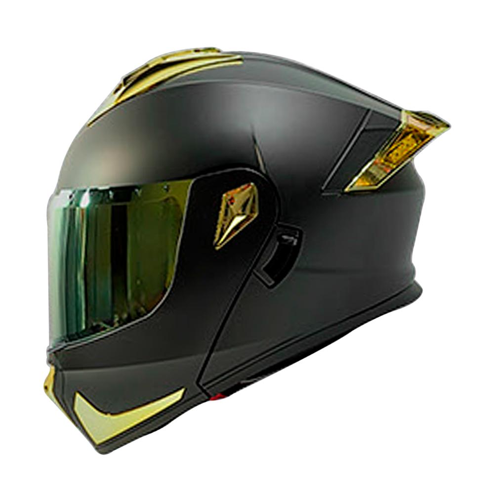 Foto 2 pulgar | Casco Moto Abatible Mate Certificado Fury Talla L Con Led