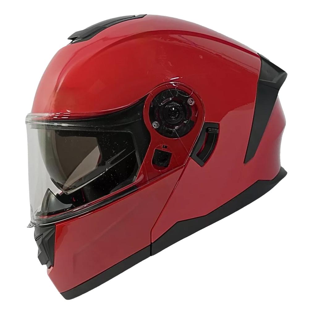 Casco Moto Abatible Certificado Dot Rojo Con Gafas Talla M $1,432
