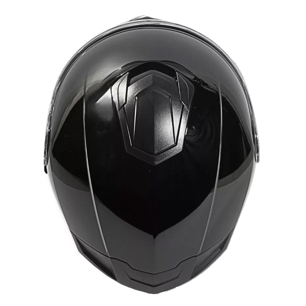 Foto 4 pulgar | Casco Moto Abatible Certificado Dot Negro Con Gafas Talla Xl