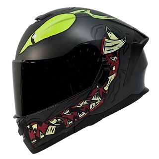 Foto 1 | Casco Moto Abatible Mate Certificado Monster Talla Xl Gafas