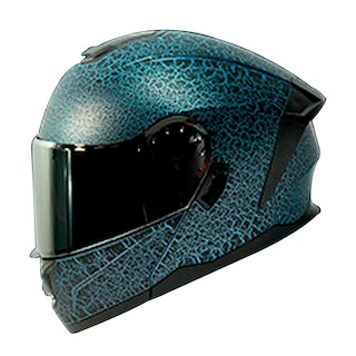 Foto 1 | Casco Moto Abatible Certificado Cracked Con Gafas Talla L