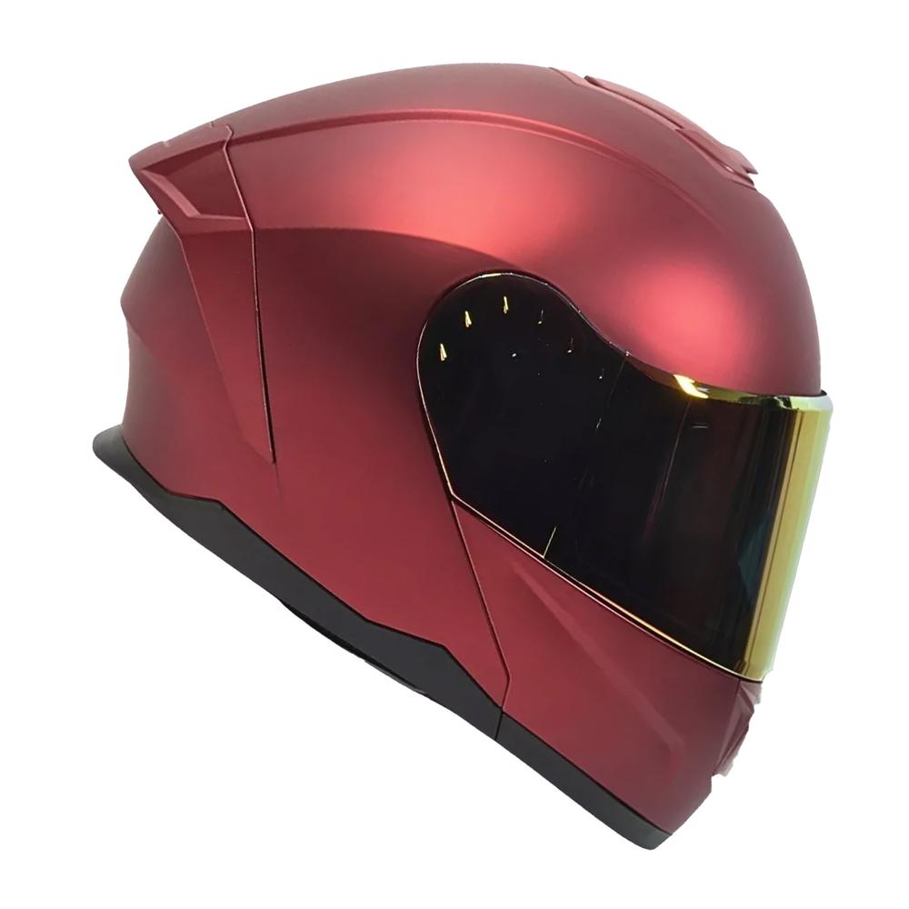 Foto 3 pulgar | Casco Moto Abatible Mate Certificado Devil Talla S Con Gafas
