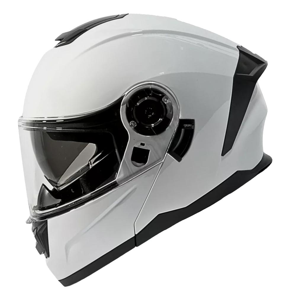 Foto 1 | Casco Moto Abatible Certificado Dot Blanco Gafas Talla Xxl