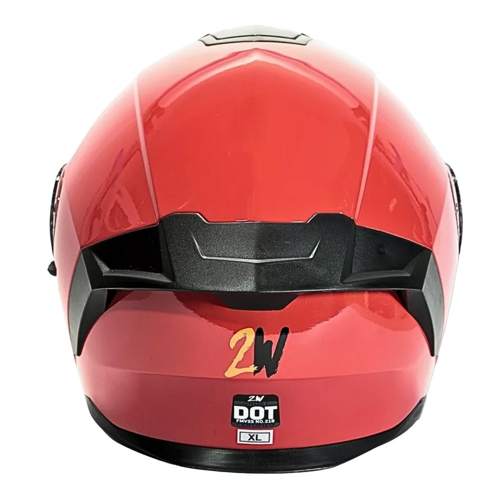 Foto 5 pulgar | Casco Moto Abatible Certificado Dot Rojo Con Gafas Talla Xl