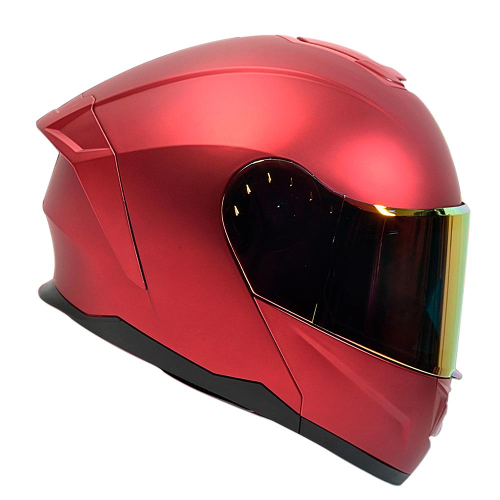 Foto 2 pulgar | Casco Moto Abatible Mate Certificado Devil Talla L Con Gafas