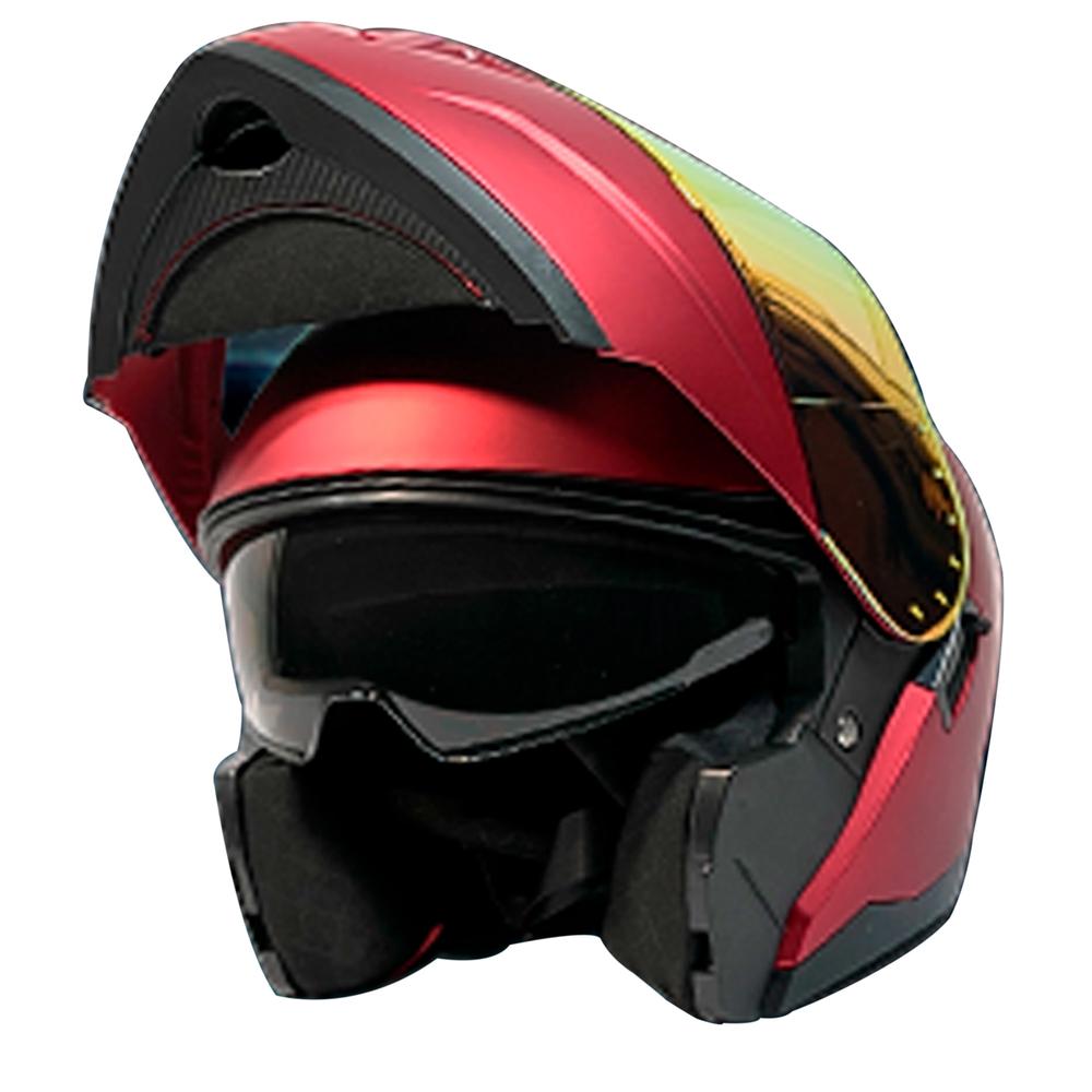 Foto 4 | Casco Moto Abatible Mate Certificado Devil Talla L Con Gafas