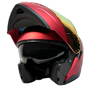 Foto 4 | Casco Moto Abatible Mate Certificado Devil Talla L Con Gafas