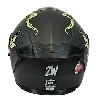 Foto 3 | Casco Moto Abatible Mate Certificado Monster Talla M Gafas