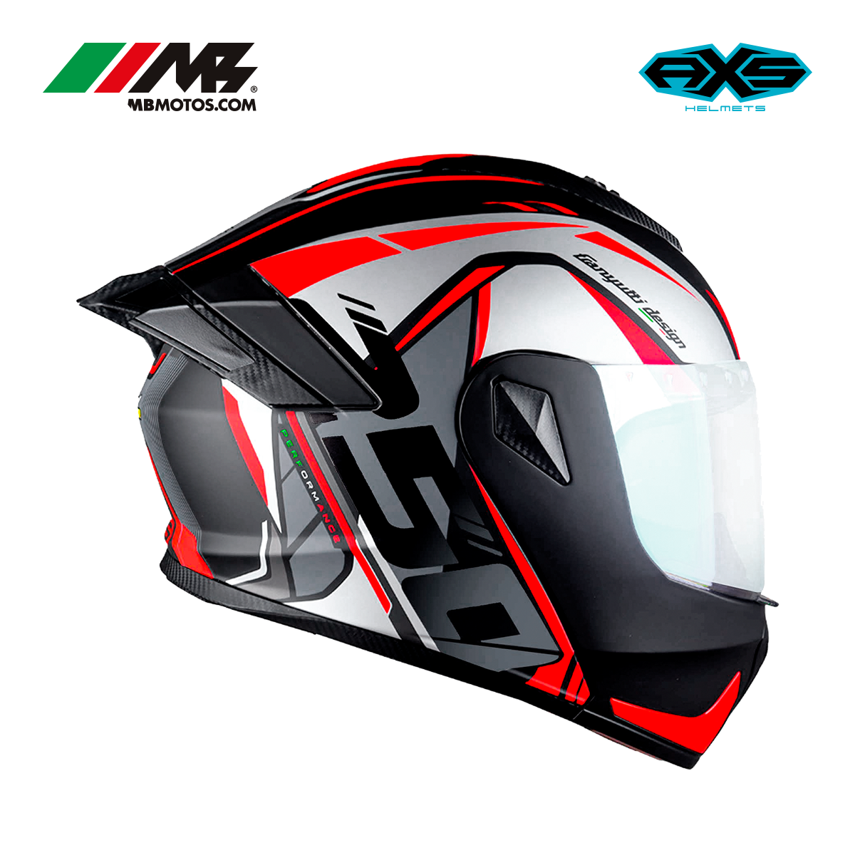 Foto 2 pulgar | Casco Para Motocicleta Axs Tekken