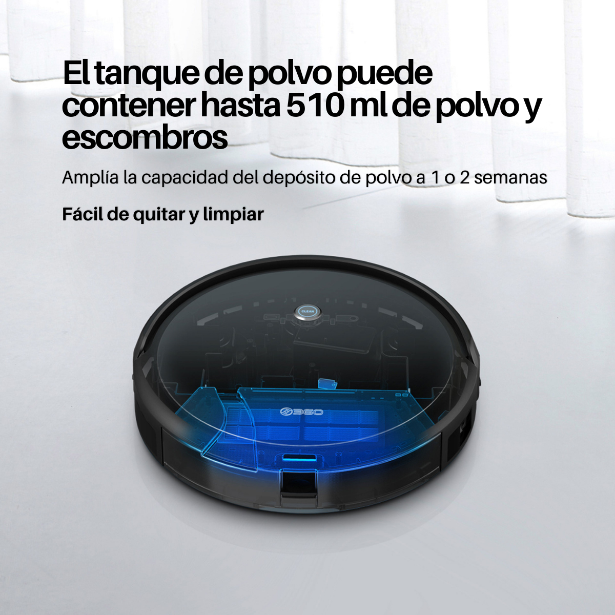 Foto 5 | Robot Aspiradora Inteligente 360 Smart Life C50 Barre color Negro Trapea Y Autocarga