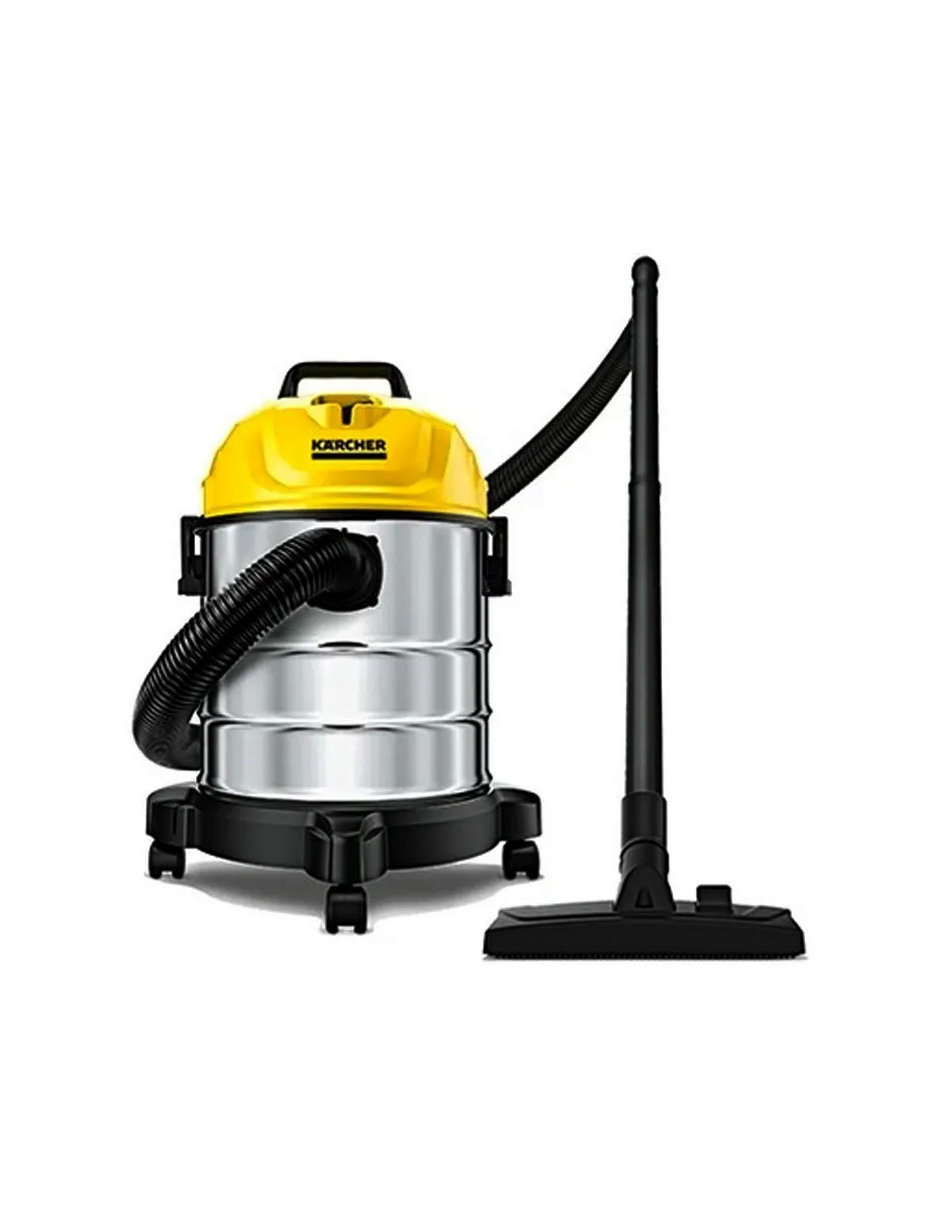 Aspiradora Líquido Seco Karcher WD1s de Acero Inoxidable 18 L