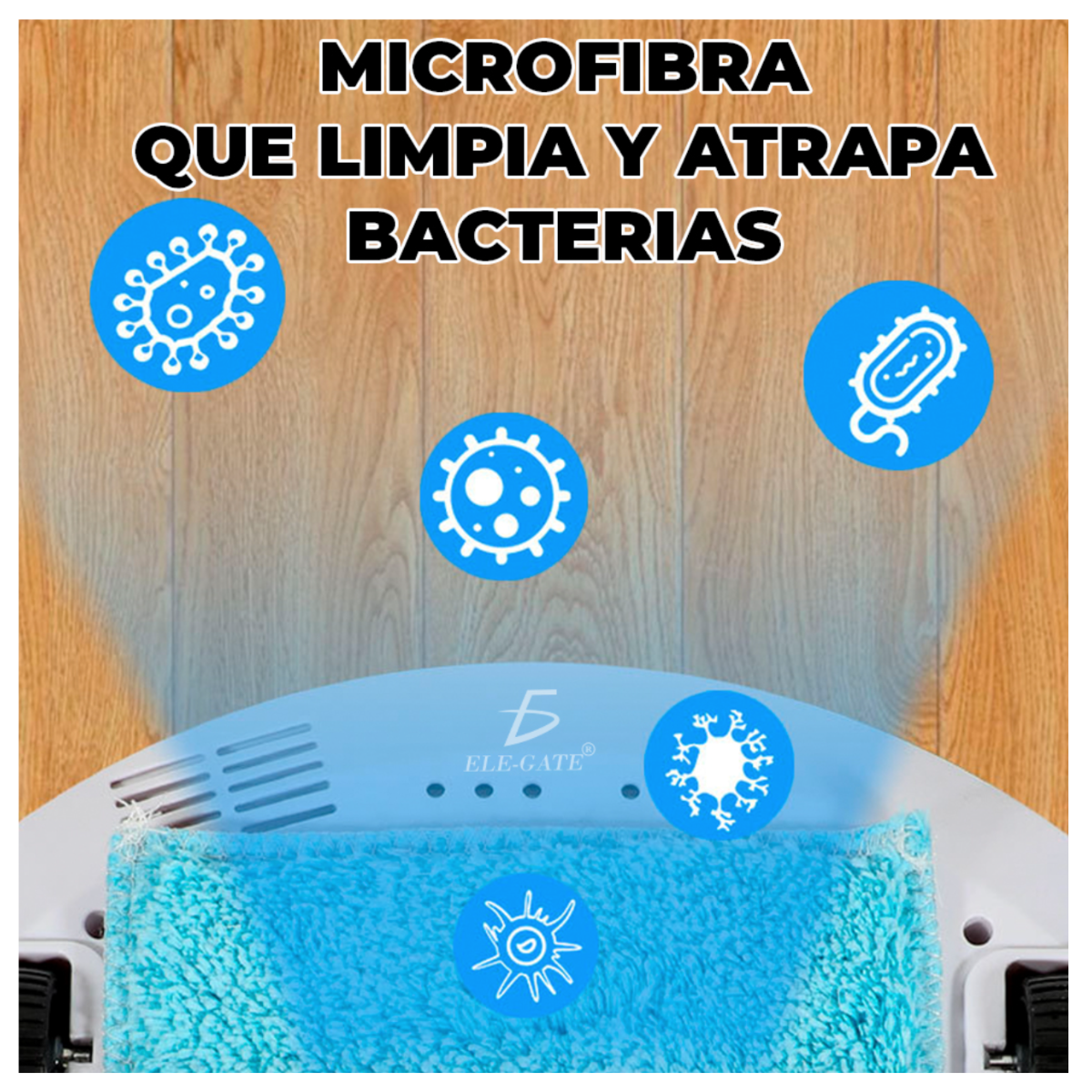 Foto 7 pulgar | Barredora Inteligente Elegate Recargable Blanca