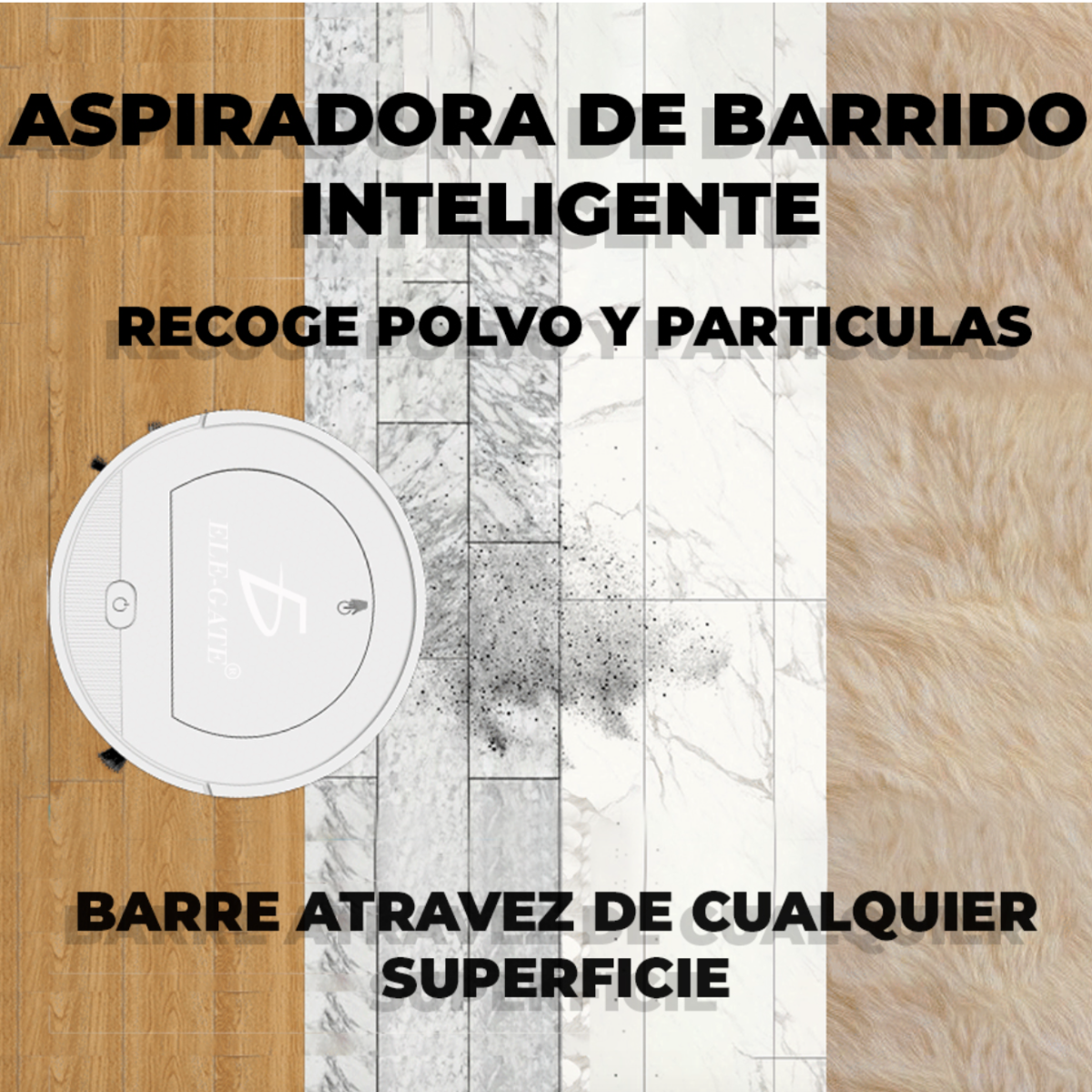 Foto 7 | Barredora Inteligente Elegate Recargable Blanca