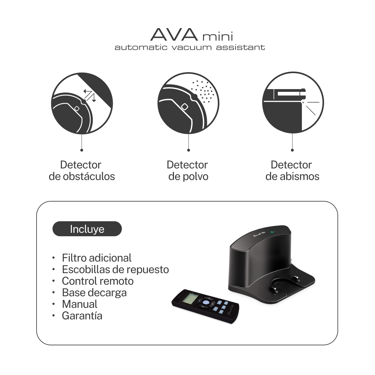 Foto 5 | Aspiradora Robot Inteligente Ava Mini Smart - Tek