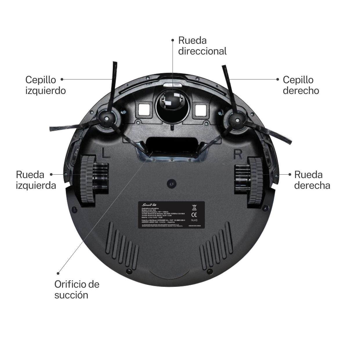 Foto 7 pulgar | Aspiradora Robot Inteligente Ava Mini Smart - Tek