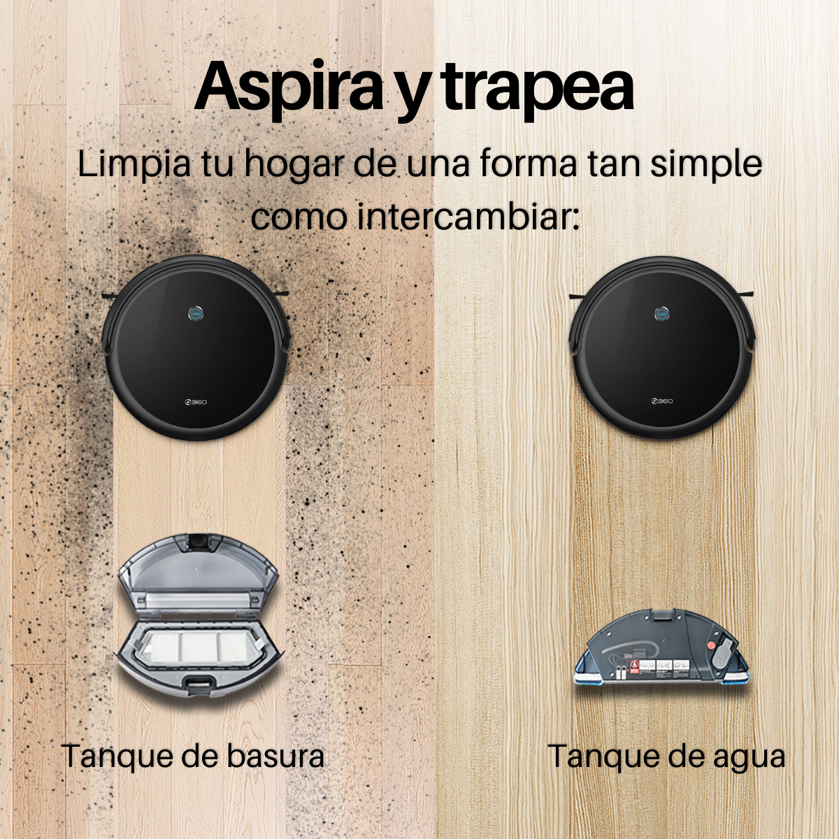 Foto 3 pulgar | Robot Aspiradora Inteligente C50 Barre, Trapea Y Autocarga Reacondicionada - Alexa Y Google
