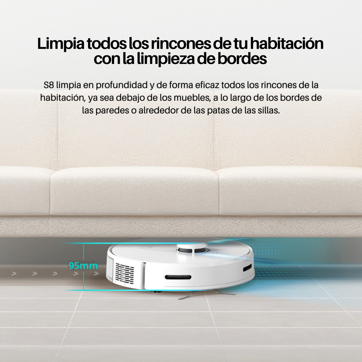Foto 5 | Robot Aspiradora Inteligente S8 Barre, Trapea Y Autocarga Reacondicionada - Alexa Y Google