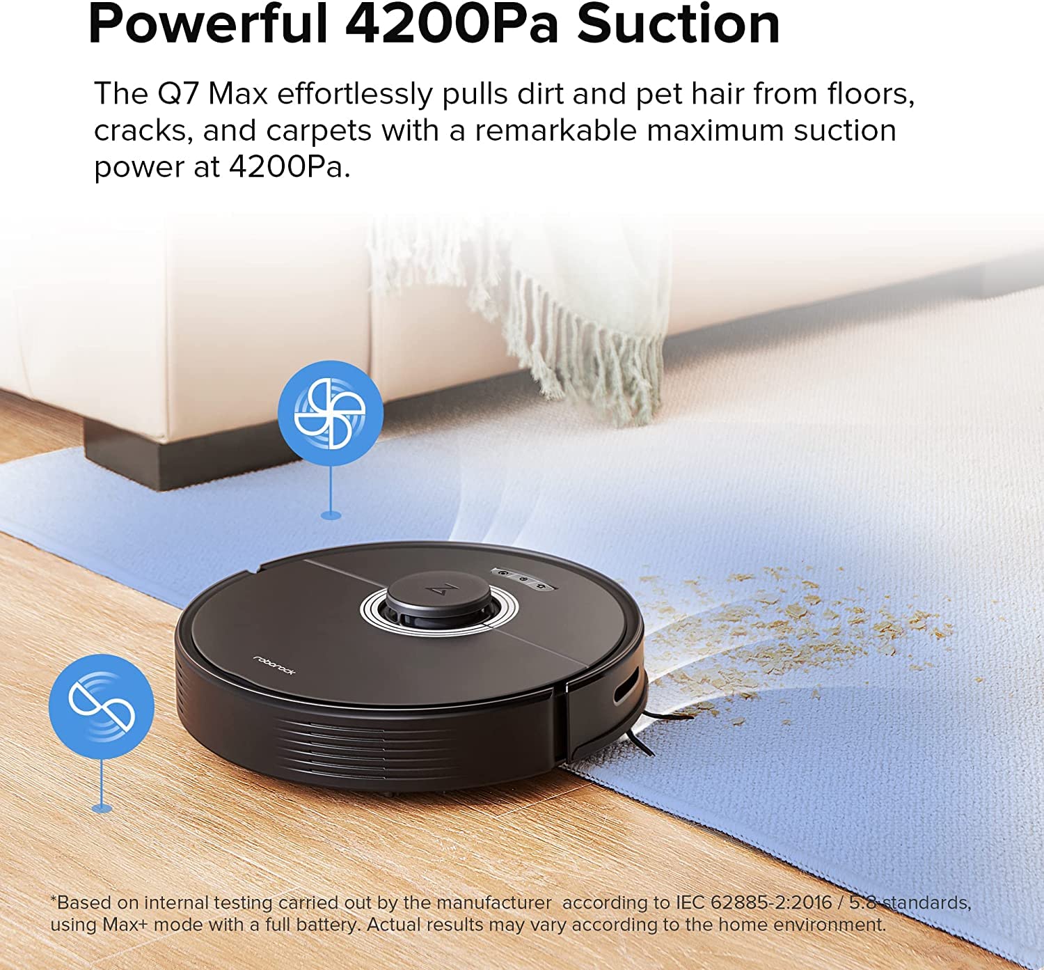 Foto 3 pulgar | Robot Aspirador Roborock Q7 Max 4200 Pa - Venta Internacional