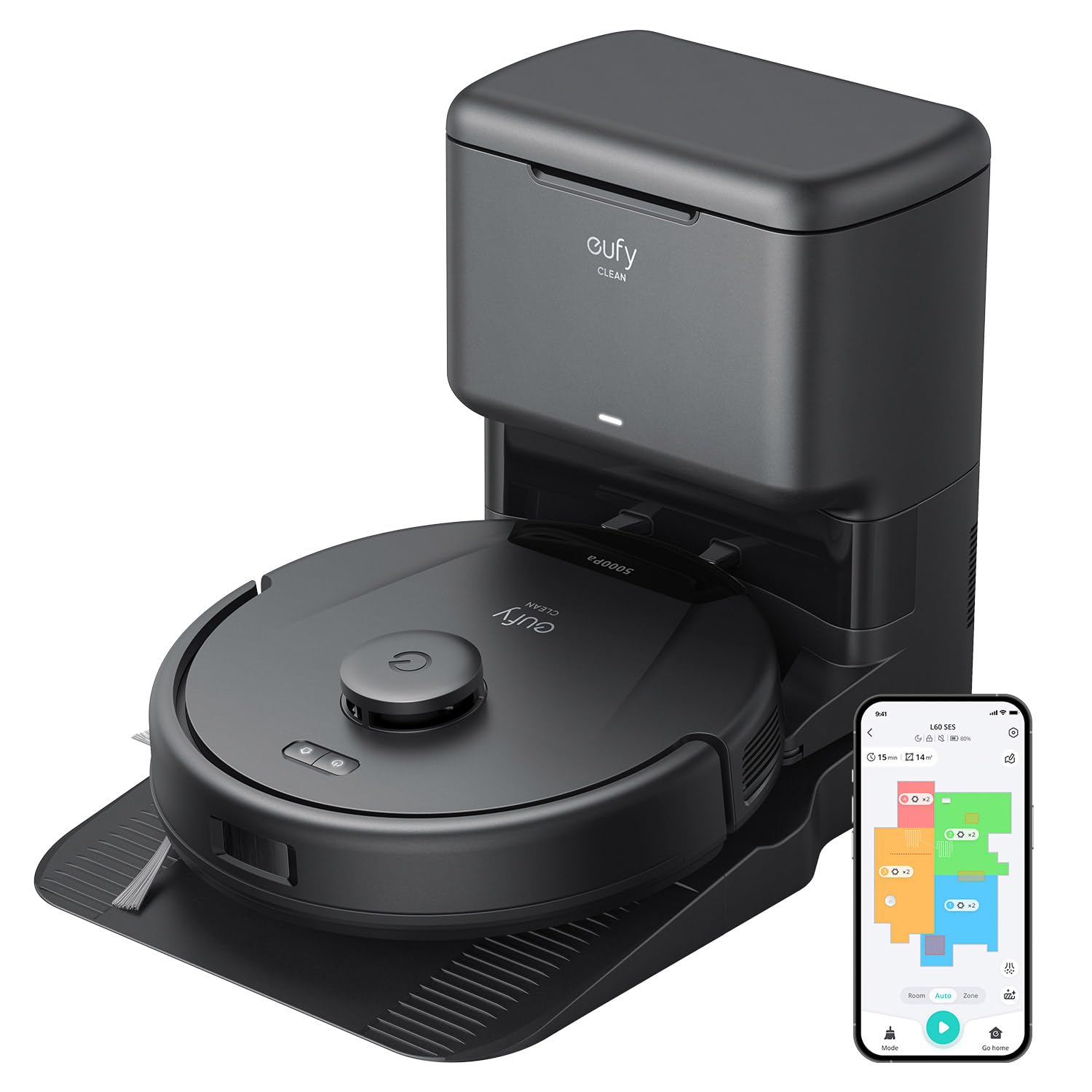 Foto 2 pulgar | Robot Aspirador Eufy L60 Con Estación De Vaciado Automático, Bolsa De Polvo De 2,5 L - Venta Internacional.