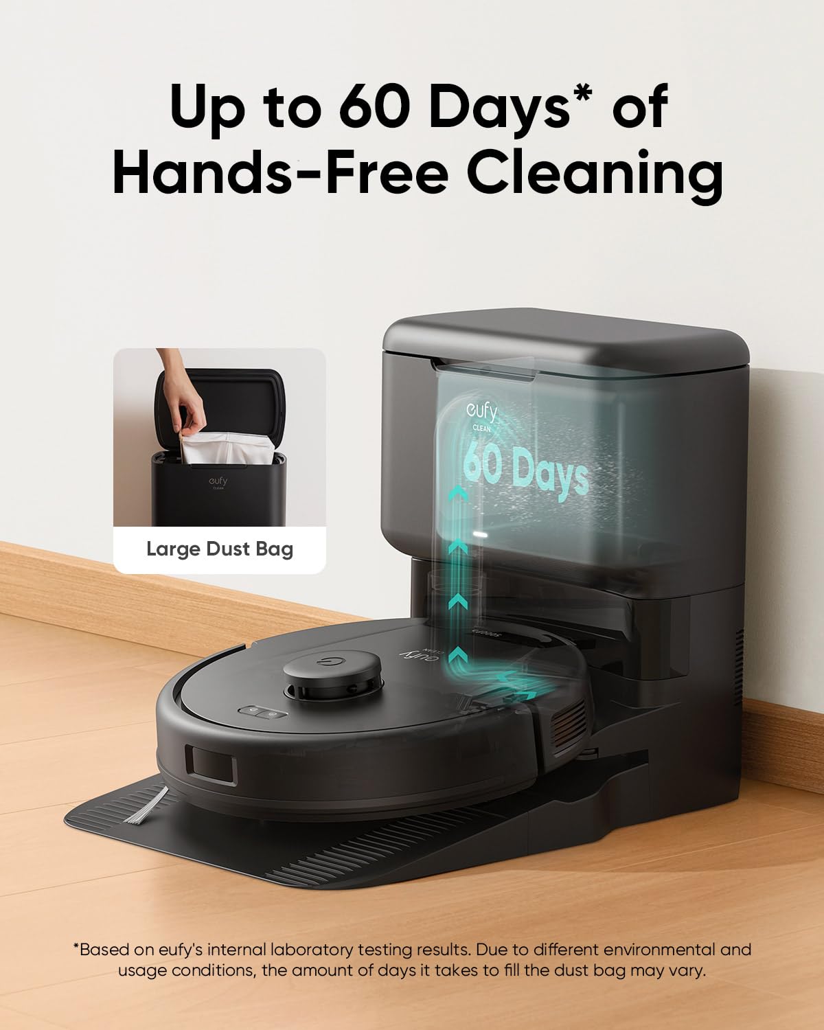 Foto 3 | Robot Aspirador Eufy L60 Con Estación De Vaciado Automático, Bolsa De Polvo De 2,5 L - Venta Internacional.