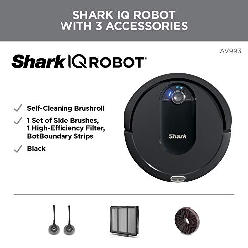 Foto 3 pulgar | Robot Vacuum Shark Av993 Iq - Cepillo Autolimpiante, Color Negro - Venta Internacional.