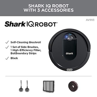 Foto 2 | Robot Vacuum Shark Av993 Iq - Cepillo Autolimpiante, Color Negro - Venta Internacional.