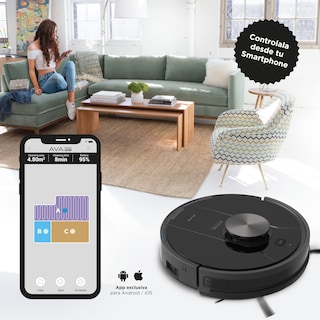 Foto 2 | Aspiradora Robot Inteligente Smart - Tek con Mopper AVA PRO MAX: Limpieza Completa e Inteligente para Tu Hogar
