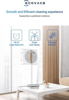 Foto 3 | Robot De Limpieza De Ventanas Ecovacs Winbot W1 Pro Con Control De Aplicaciones - Venta Internacional.