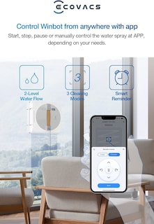 Foto 6 | Robot De Limpieza De Ventanas Ecovacs Winbot W1 Pro Con Control De Aplicaciones - Venta Internacional.