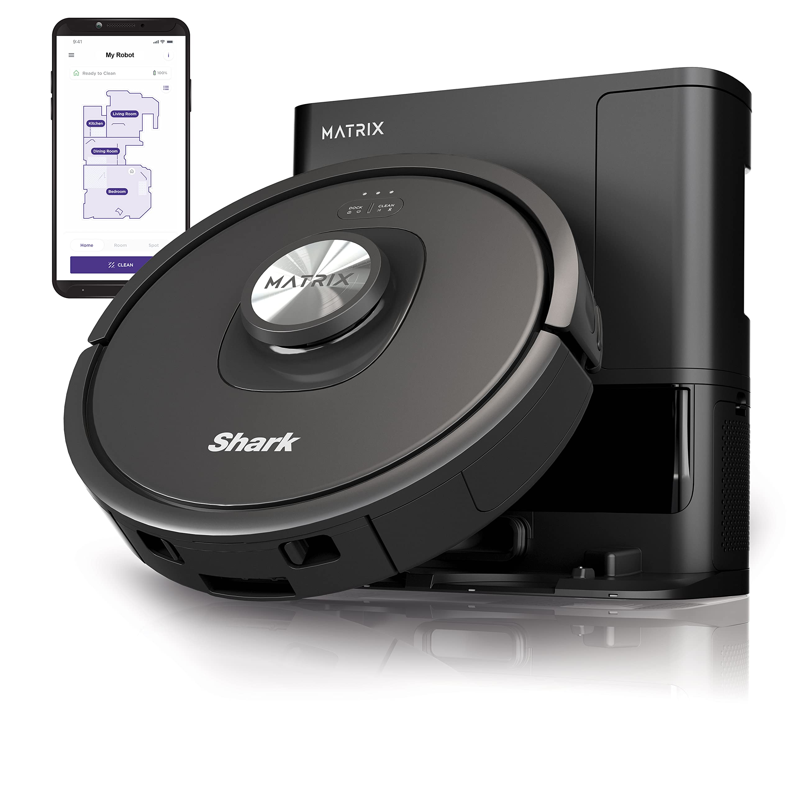 Robot Aspirador Shark Rv2310ae Matrix Con Vaciado Automático - Venta Internacional.