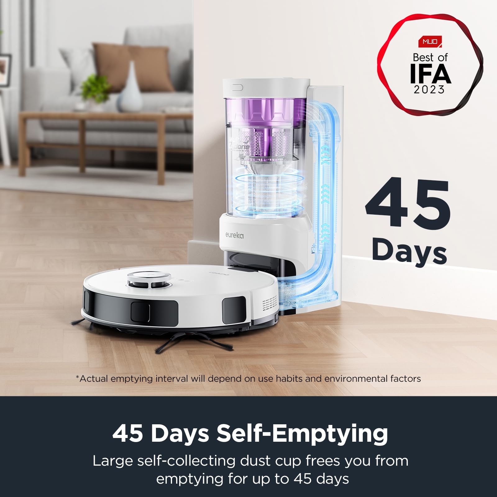 Foto 4 pulgar | Robot Aspirador Eureka E10s Sin Bolsa Con Autovaciado - Venta Internacional.