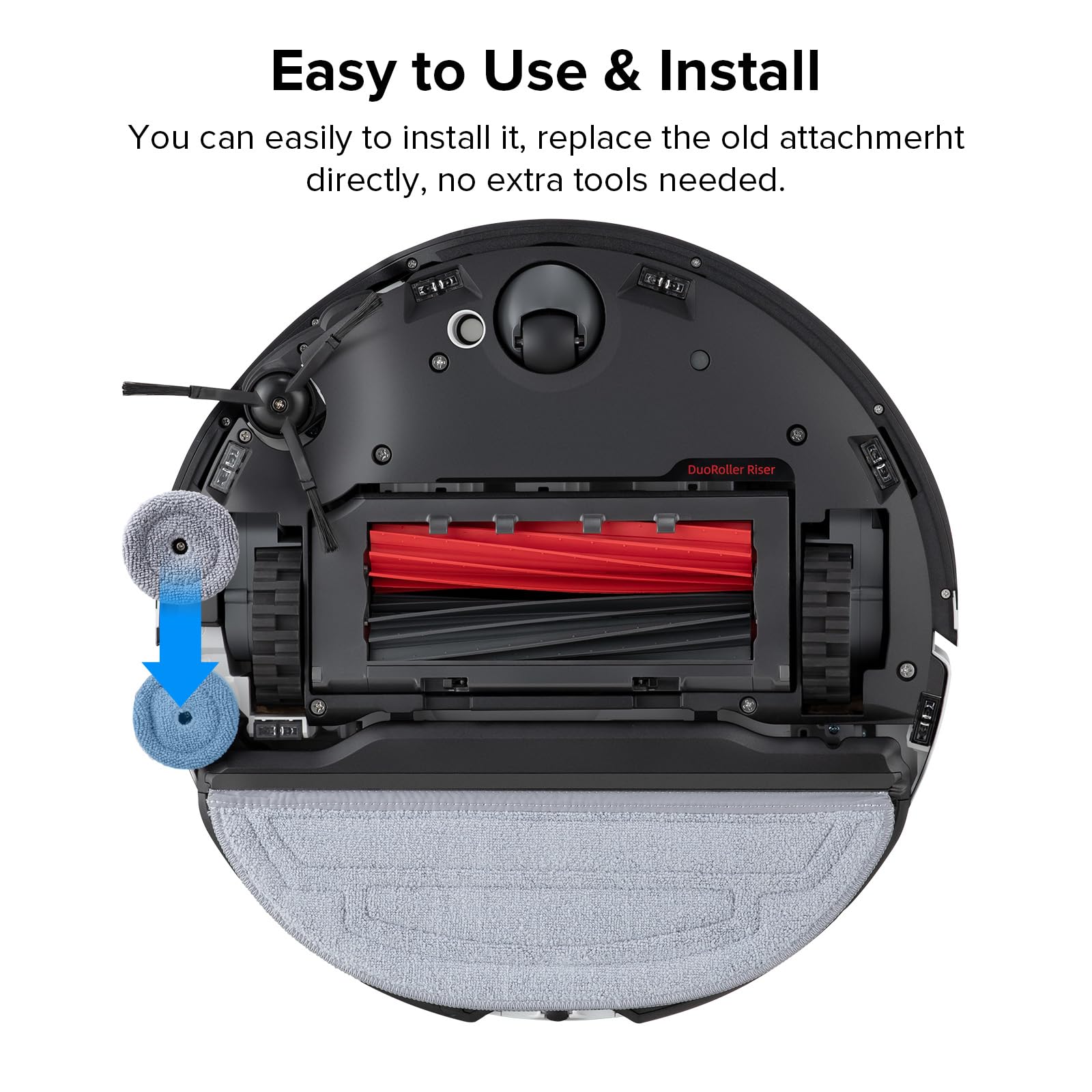 Foto 5 | Pack De 2 Paños Edge Mop Para Roborock S8 Maxv Ultra Y S8 Max - Venta Internacional.