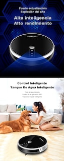 Foto 6 | Robot Aspirador Liectroux C30b Negro Con Wifi Y Control Por Voz