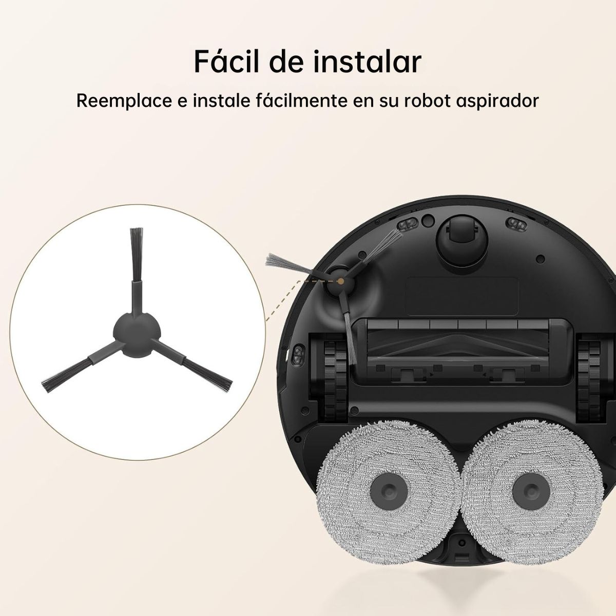 Foto 4 pulgar | Kit de Accesorios Dreame L20 Ultra Repuestos para Robot Aspiradora con Trapeador