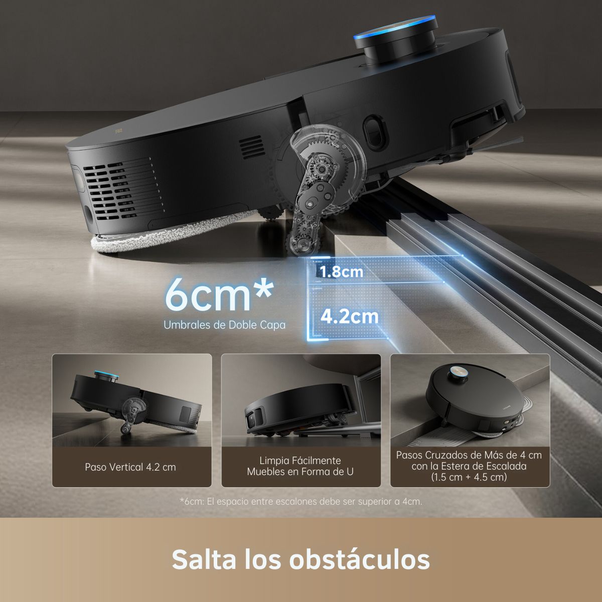 Foto 2 | Robot Aspiradora y Trapeador Dreame X50 Ultra
